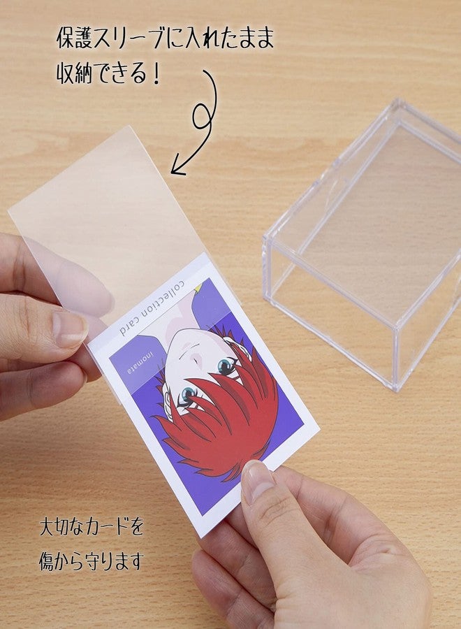 Inomata 3855 Card Display Case, 10 Pieces, Made in Japan, Clear, 3.2 x 1.3 x 4.6 inches (8.1 x 3.2 x 11.7 cm), Compatible Size: 2.8 x 4.3 inches (73 x 110 mm) - Image 4